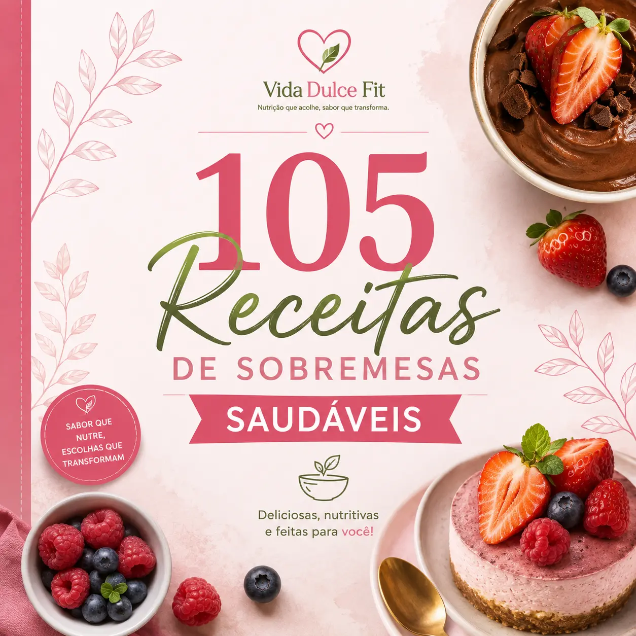 105 Receitas de Sobremesas Saudáveis