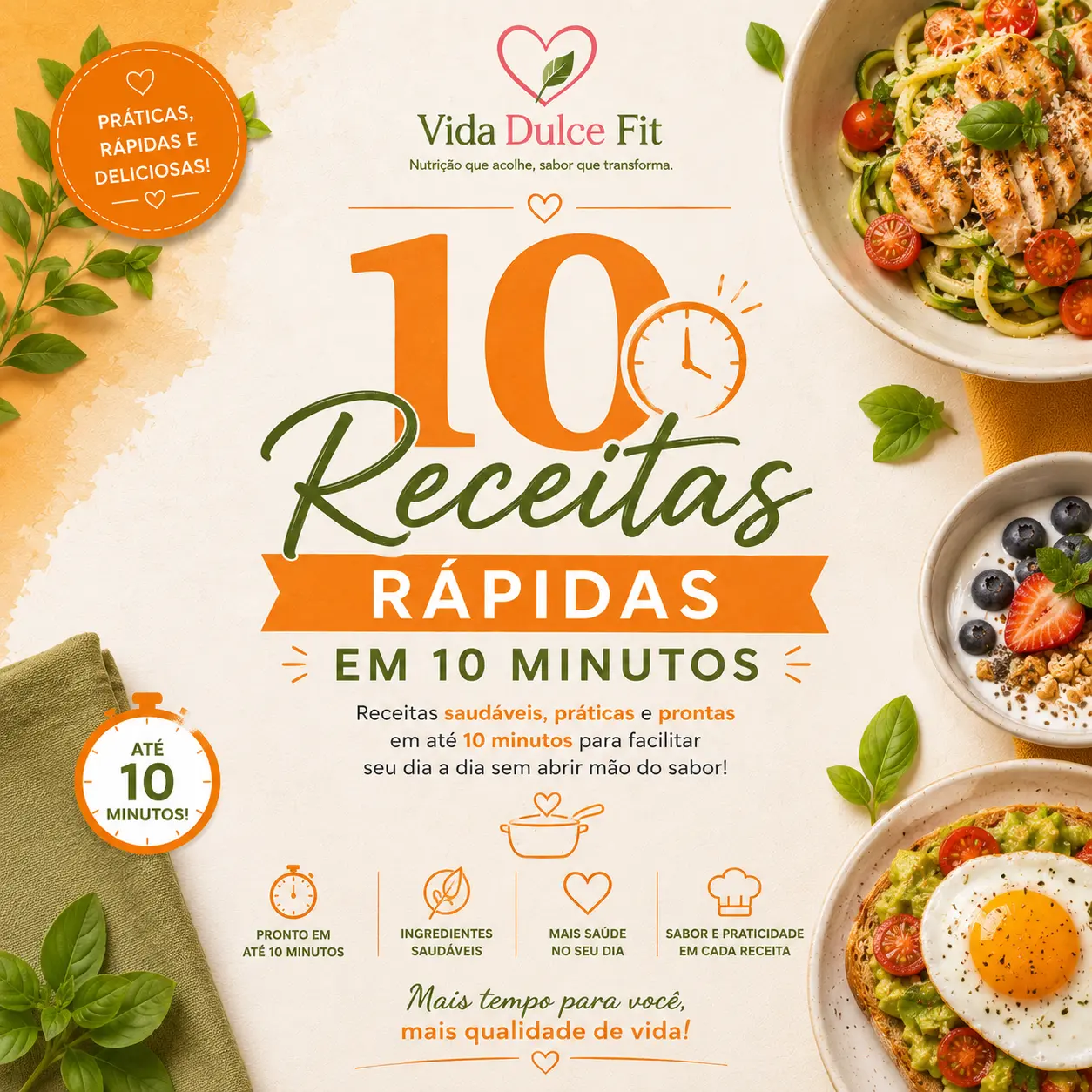 10 Receitas Rápidas em 10 Minutos